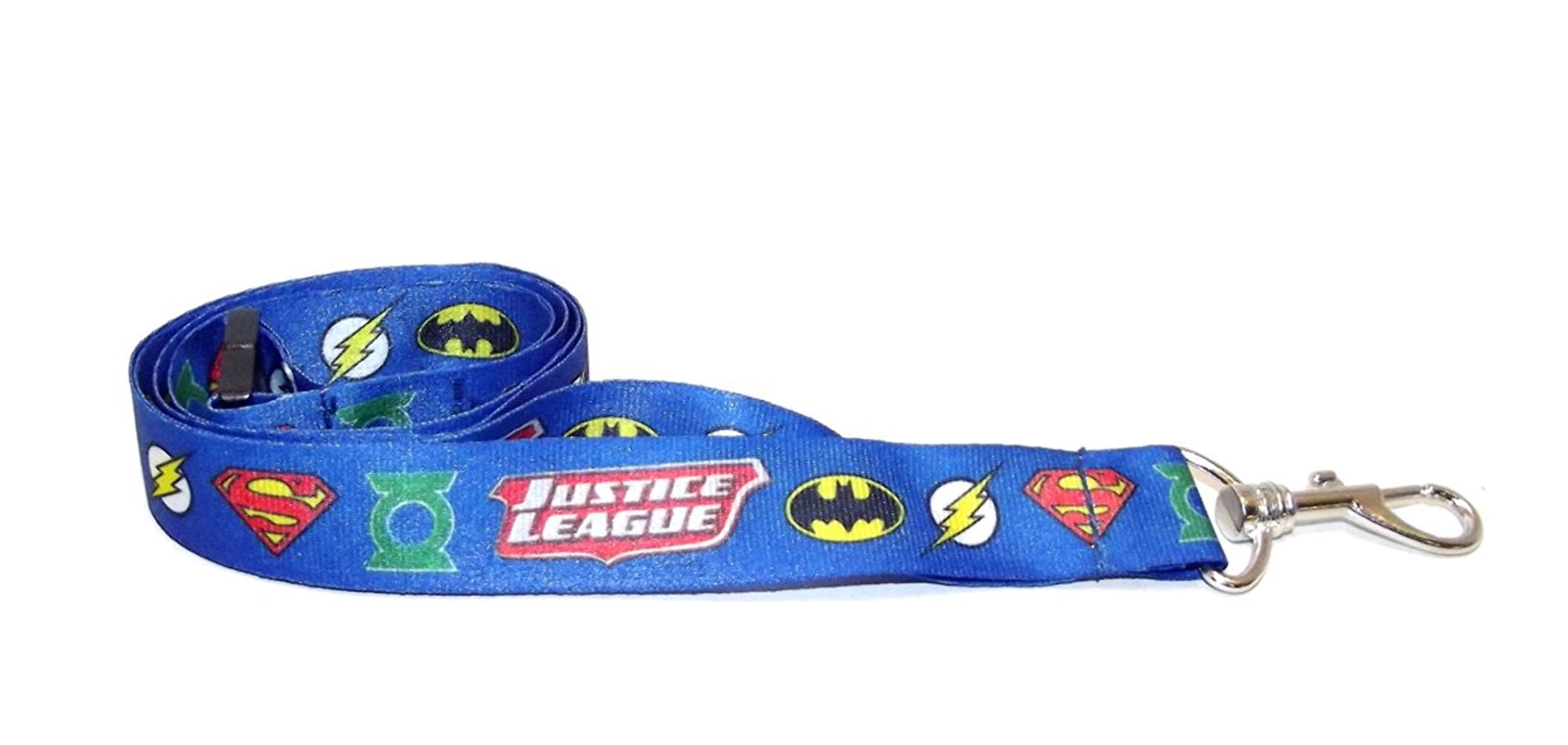 DC comics JUSTICE LEAGUE of America Lanyard Neck Strap Keychain ID Badge Holder