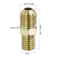 thumbnail image 2 of Adaptador de rosca macho 9/16"-18 UNF a macho M12 de extensión Uxcell, conector de extensión de 35mm, acoplamiento hexagonal, paquete de 5, 2 of 5