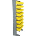 thumbnail image 2 of Floor Rack, 8 Shelves w/ (64) 4"W Yellow Bins, 33x12x61, 2 of 5