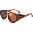 thumbnail image 1 of Gafas de sol retro redondas Steampunk para mujer y hombre, gafas vintage, 1 of 4