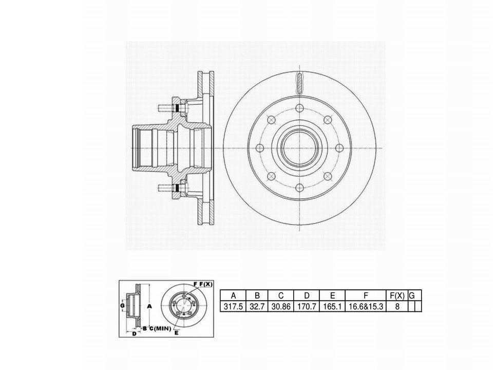 Winstop Brake Rotor and Hub Assembly, Front WS243502, Chevrolet K20 1986-1977