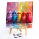 thumbnail image 2 of Kit Pintura Por Números Sobre Lienzo Arte Al Óleo Artesanal Imagen Pájaro Pared Del 40x40cm, 2 of 8