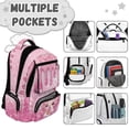 thumbnail image 6 of Aplkyhs Summer Backpack Lightweight School Bag for Age 9-12 Water Repellent Bookbag for Kids Pink Ice Cream Axolotl, 6 of 7
