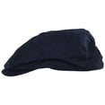 thumbnail image 3 of Linen and Cotton Newsboy Cap - S - Navy Blue, 3 of 4