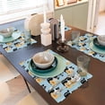 thumbnail image 6 of Placemats Set of 4, FUNNY CAT IS DRINKING WATER Place mats for Dining Table Indoor/Outdoor, Cute Heat Resistant Washable Table Mats(18" x 12"), 6 of 8