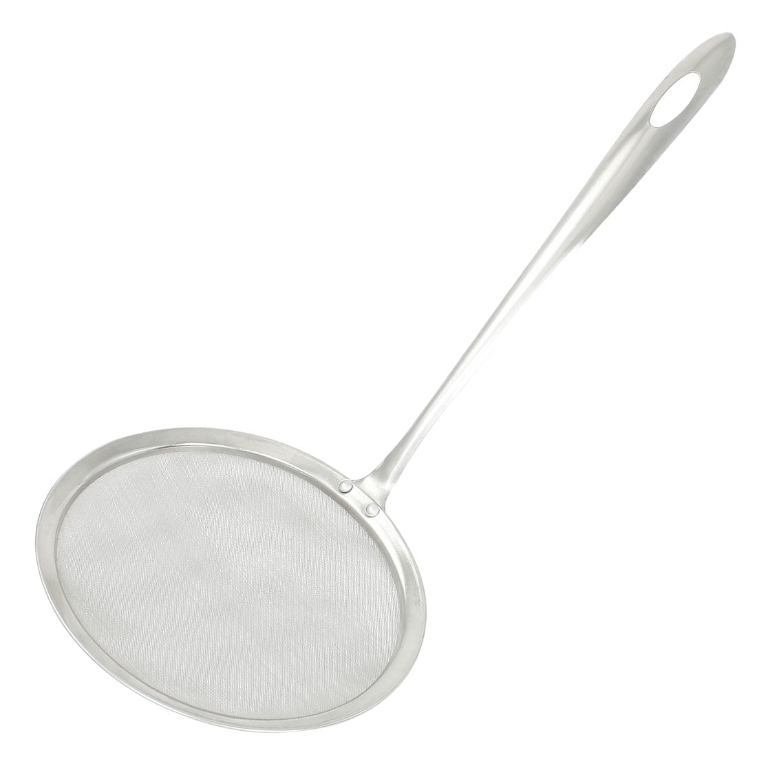 Unique Bargains Kitchen Silver Tone Stainless Steel Oil Grease Strainer