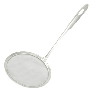 Unique Bargains Kitchen Silver Tone Stainless Steel Oil Grease Strainer Mesh Ladle 11.8" Length