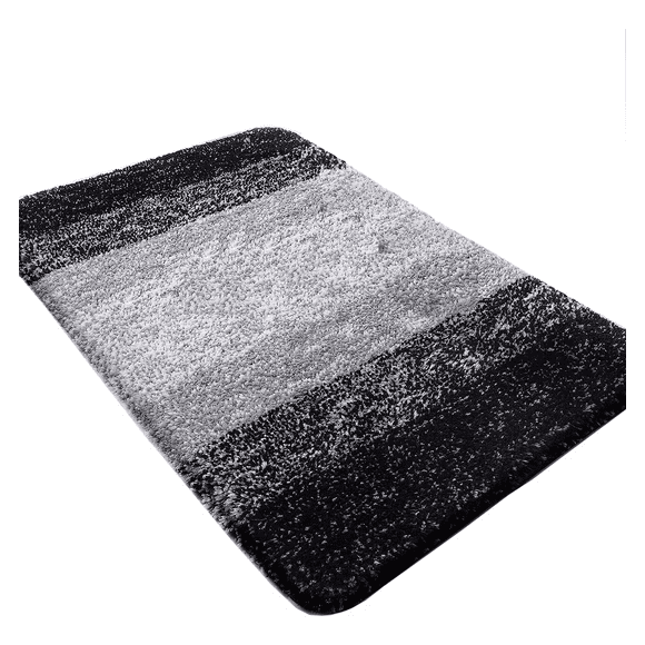 Tapete Baño Antideslizante Absorbente Suave Alfombra De Baño NEGRO