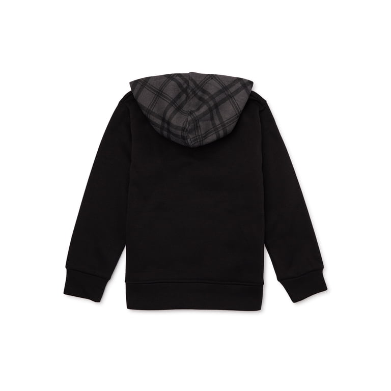 Russell Athletic Boys Plaid Logo Fleece Hoodie photo 2