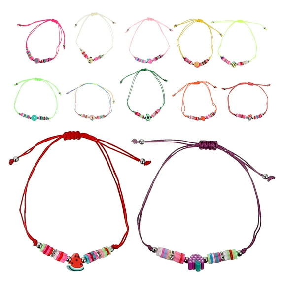 WORGEOUS  12 Pcs Braided Bracelets Woven Friendship Dragon Fruit Travel