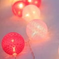 thumbnail image 3 of Cotton Yarn Ball String Lights, LED Fairy Lights for Bedroom (Macaron), 3 of 3