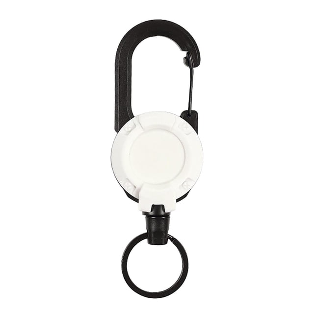 Backpack Key Chain Belt Back Clip Easy Pull Buckle Convenient Spring Buckle Black Outdoor Buckle Automatic Retractable Buckle