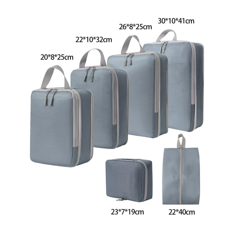 FIODAY Compression Packing Cubes, 4pcs Packing Bags for Suitcases  Lightweight Luggage Organizer Bags Carry on Suitcase Storage Bags Travel  Cubes for