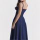 thumbnail image 2 of Fashion Print Bustier Sundress Drawstring Lace Sleeveless Dress For Women, 2 of 5