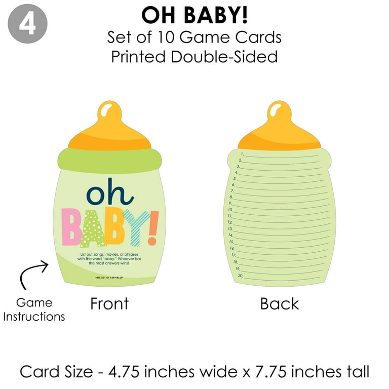 Big baby bottle for baby shower game cheap