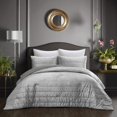 thumbnail image 1 of Grace Living Zymir Crushed Velvet Comforter Set - Channel Tufted, 1 of 5