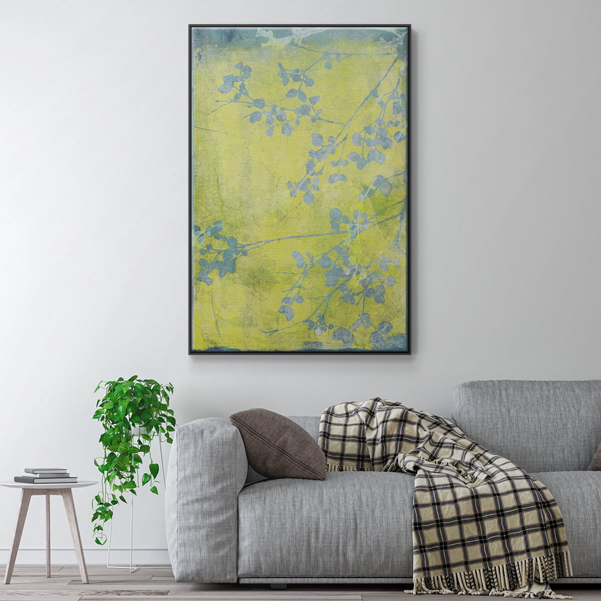 Boundless VIII Framed Premium Gallery Wrapped Canvas - Ready to Hang - 25 x 37 - Black Floating Frame