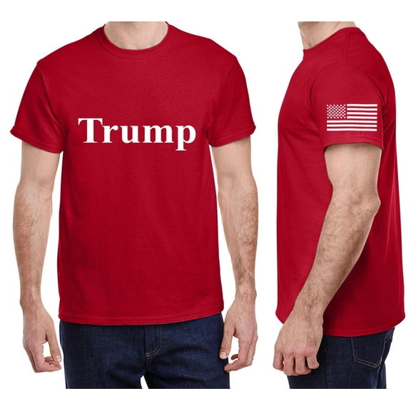American Flag Sleeve Trump T-shirt Mens Graphic Tees Clothing Apparel