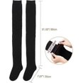 thumbnail image 5 of Extra Long Socks Thigh High Cotton Socks Extra Long Boot Stockings for Girls Women, 5 of 5
