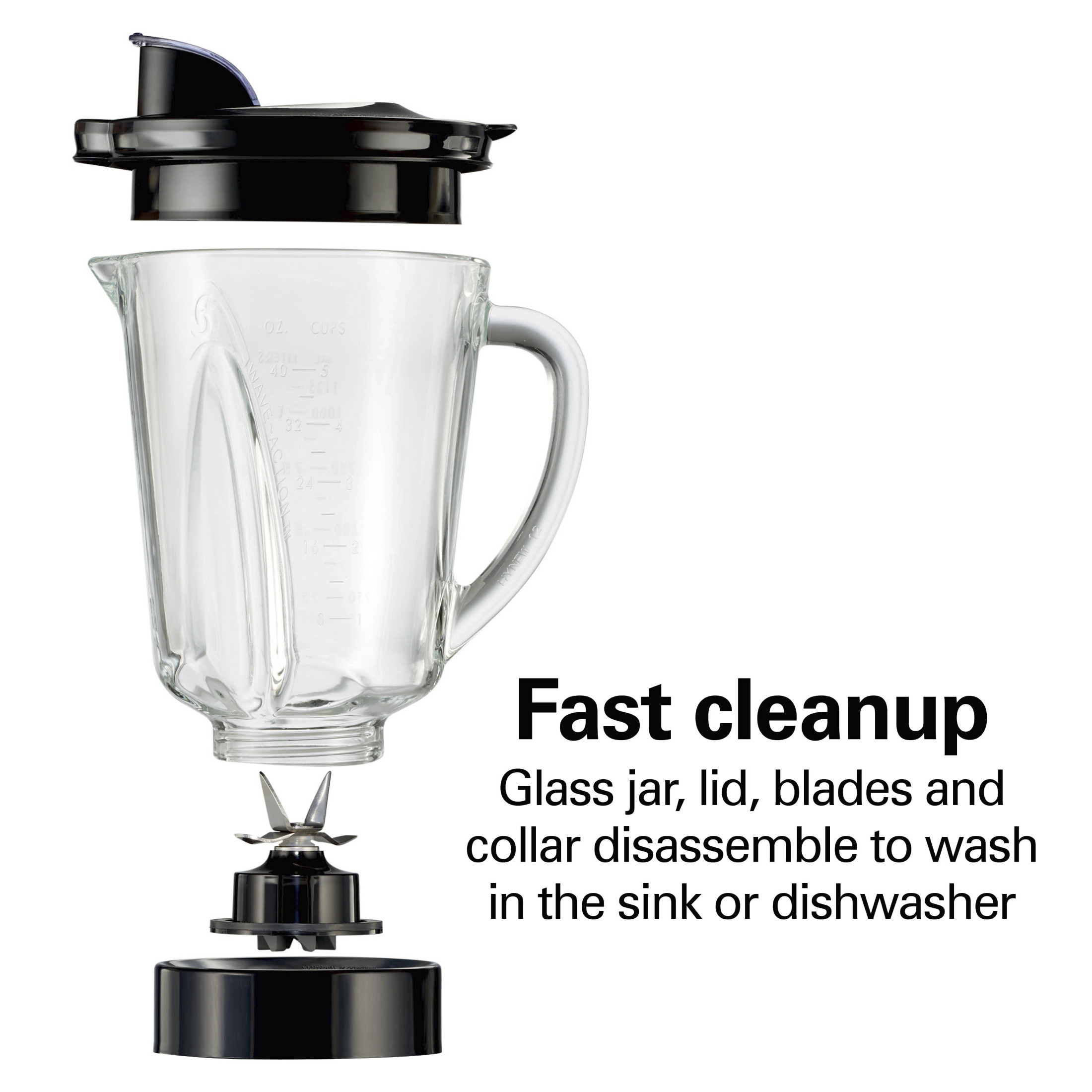 Hamilton Beach Smoothie Blender, 40-Oz Glass Jar, 700W photo 5