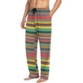 thumbnail image 4 of GZHJMY Mexican Serape Pajama Pants for Men, Lounge Pants Lightweight Men Pajama Bottoms with Drawstring Pockets, Christmas New Year Birthday Gifts, Medium, 4 of 6