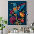 thumbnail image 4 of Hummingbird Floral Canvas Print Wall Art for Living Room Bedroom Dining Room Hallway Decor, 4 of 8