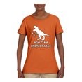 thumbnail image 2 of Wild Bobby, Unstoppable T Rex Funny, Pop Culture, Women Graphic Tee, Orange, XX-Large, 2 of 4