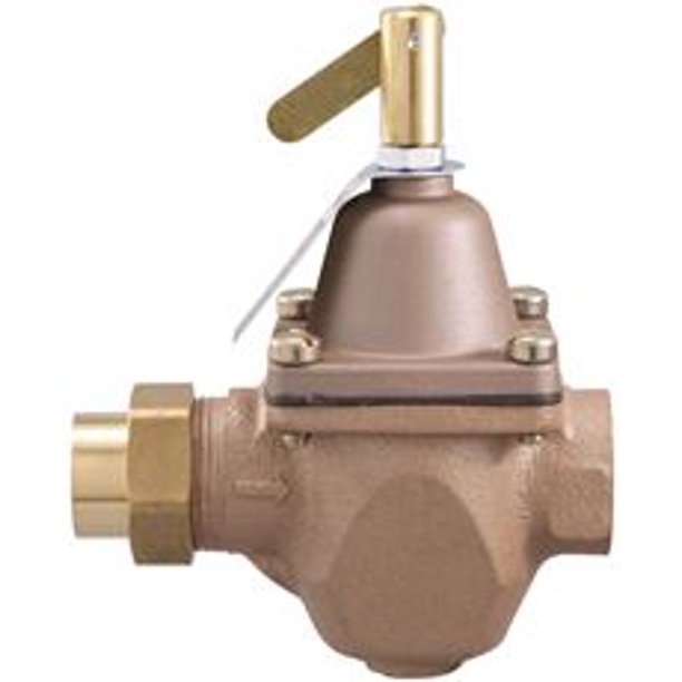 Feed Water Pressure Regulator With Union, 1/2 In. Sweat