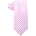 thumbnail image 3 of Scott Allan Pink and White Tie | Standard Size Adult Necktie | Jacquard Woven Diamond Pattern, 3 of 5