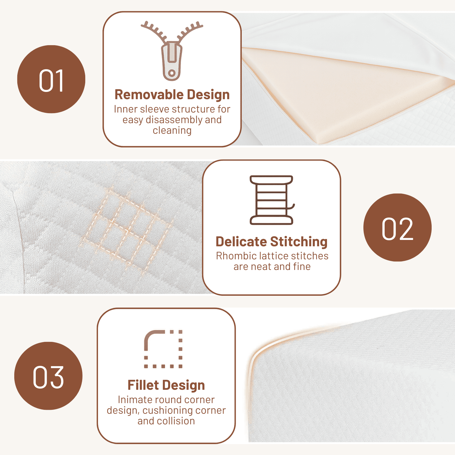 Atlas Mattress 6" Full Gel Memory Foam Mattress, Breathable Cover, Medium Firmness