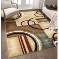thumbnail image 1 of Well Woven Barclay Arcs & Shapes Ivory Modern Geometric Area Rug 9'3'' X 12'6'', 1 of 1