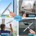 thumbnail image 3 of Escobilla de ducha BRILLAR autoadhesiva con gancho de pared sin taladrar acero inoxidable 304, 3 of 5