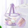 thumbnail image 1 of Purple Beauty Drying Mesh Makeup Brush Drying Mesh Pocket Beauty Tools Powder Puff Sponge Wash Brush Mini Drying Racks, 1 of 6