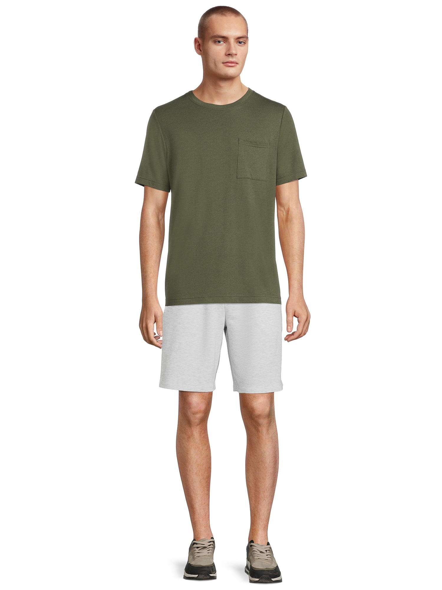 Athletic Works Men's Short Sleeve Soft Pocket T-Shirt, Sizes S-4XL
