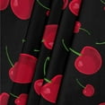 thumbnail image 2 of Fruit Watermelon Cherry Pineapple Square Fitted Tablecloth with Elastic Edge Waterproof Wipeable Table Cover Stain-Resistan Oil-Proof Washable Table Cloth for Indoor Outdoor 46x46 Inch, 2 of 6