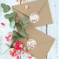 thumbnail image 4 of Thank You Stickers Roll in Two Styles Rose Gold 1 inch 500 Units in One Set, 4 of 5