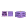 thumbnail image 3 of 500-Pack Tactical Draw Tickets, Double Roll, Event Tickets, Admission, Classroom Awards, Fundraising & Prizes - Purple, 3 of 5