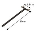 thumbnail image 5 of Pebbuoy Bow Adjustment Ruler T-Shaped Bow Square Precision Ruler Bow Adjustment Measurement Stainless Steel Measurement Tool Archery Accessories, 5 of 6