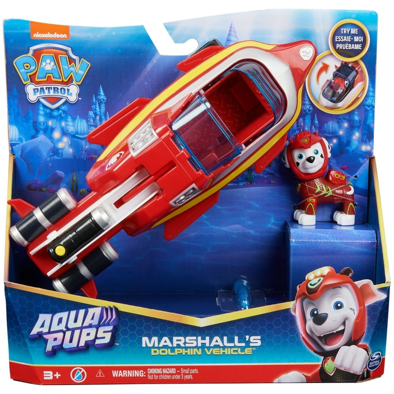 Marshall Aqua Pups Paw Patrol figure and vehicle