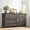 Dark Rustic Oak, variant on EnHomee Dresser for Bedroom Vintage Wood Dresser with 7 Deep Drawers & Easy Pull Out Handles Chest of Drawers for Bedroom Storage Cabinet Dark Rustic Oak