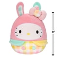 thumbnail image 2 of Squishmallows Sanrio 8 inch Hello Kitty Wearing Gingham Bunny Ears -  Child's Ultra Soft Plush Toy, 2 of 7