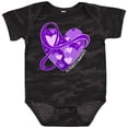 thumbnail image 3 of Inktastic Alzheimers Awareness Purple Ribbon Around Heart Boys or Girls Baby Bodysuit, 3 of 5