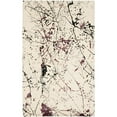 thumbnail image 2 of SAFAVIEH Soho Abby Abstract Wool Area Rug, Ivory/Purple, 7'6" x 9'6", 2 of 5
