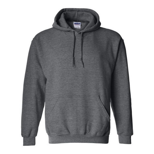 Gildan - Sudadera con capucha de combinación de tejidos Unisex (Gris oscuro)