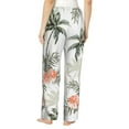 thumbnail image 3 of Junzan Vintage Palm Trees Women'S Pajama Pants Drawstring Comfy Sleep Bottoms With Pockets, 3 of 9