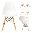 thumbnail image 1 of Silla Eames Blanca INMATMEX 4pz Diseño Minimalista, 1 of 9
