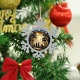 thumbnail image 4 of Silhouettes Of The Nativity Snowflakes Ornaments Navitity Religious Metal Elegant Christmas Hanging Ornaments 2024 Xmas Trees Decorations Keepsake Gifts Gifts for Friends Coworkers Employees Family, 4 of 8