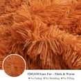 thumbnail image 5 of XeGe 2 Piece Fluffy Faux Fur Duvet Cover Set Twin, Luxury Ultra Soft Velvet Shaggy Plush Bedding Set, Fuzzy Comforter Cover with 1 Furry Pillowcase, Zipper Closure, Twin Size, Burnt Orange, 5 of 7