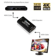 4K Extender HDMI Repeater Supporting 2.0 3D 4Kx2K@60Hz & 30Hz YUV 4:4:4