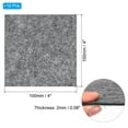 thumbnail image 2 of Uxcell 4x4 Inch Lamp Base Felt, 10Pack 2mm Thickness Square Soft Adhesive Non-slip Backed Felt Grey, 2 of 7